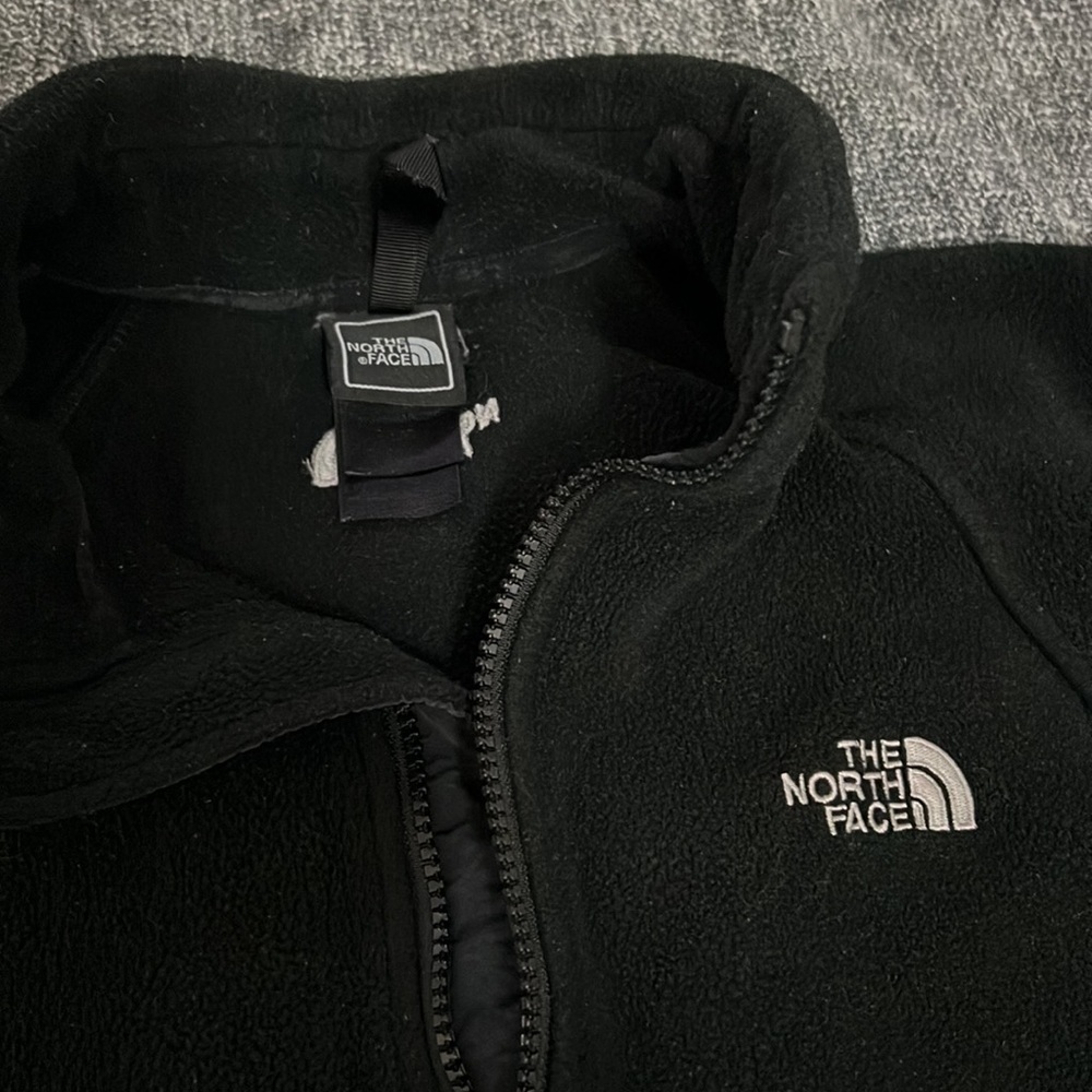 North face black small full zip fleece jacket - Picture 2 of 5